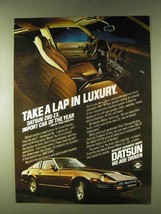 1979 Datsun 280-ZX Car Ad - Take a Lap in Luxury - $14.99