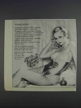 1980 Victoria's Secret Lingerie Ad - Keeping Secrets? - $14.99