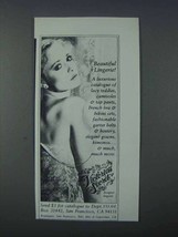 1981 Victoria's Secret Lingerie Ad - Beautiful - NICE - $14.99