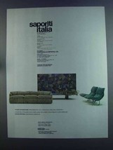 1982 Saporiti Italia Ad - Sofa Confidential, Armchair - $14.99