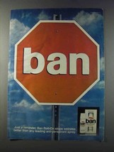 1981 Ban Deodorant Ad - Just a Reminder - $14.99