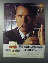 1981 Barclay Cigarettes Ad - The Pleasure is Back - $14.99