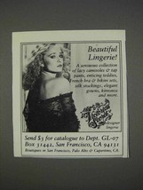 1982 Victoria's Secret Lingerie Ad - $14.99