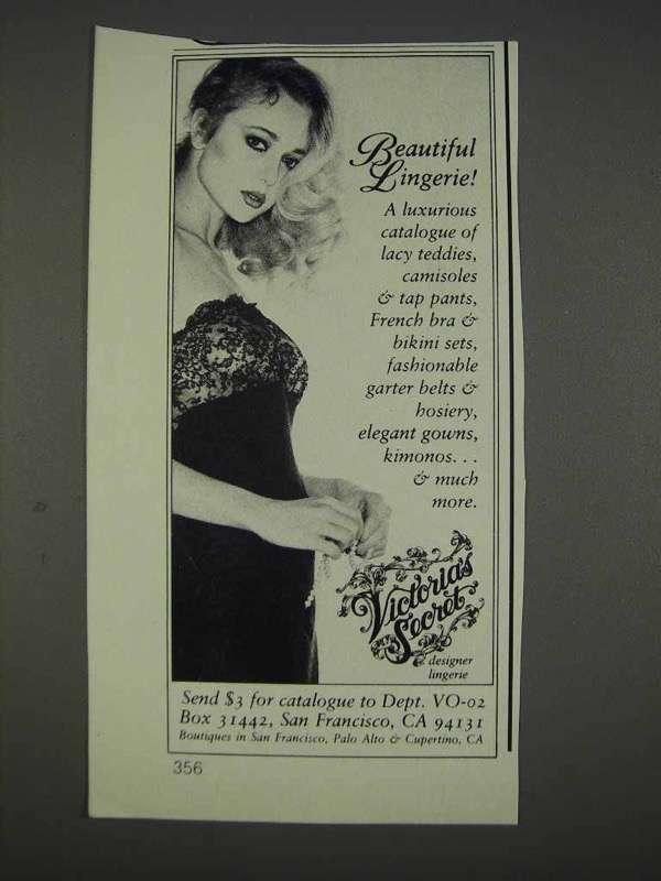 1982 Victoria's Secret Lingerie Ad - Beautiful Lingerie - NICE - $14.99