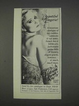1982 Victoria's Secret Lingerie Ad - Beautiful Lingerie - $14.99