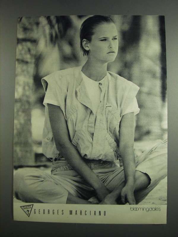 1984 Bloomingdale's Guess ? Georges Marciano Fashion Ad - $14.99