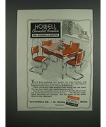 1946 Howell Chromsteel Furniture Ad - for Kitchens &amp; Dinettes - $14.99