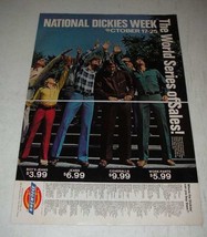 1975 Dickies Boy's Jeans, Coveralls & Work Pants Ad - $14.99