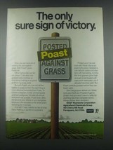 1985 BASF Poast Herbicide Ad - Sure Sign of Victory - $14.99