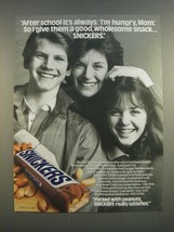 1986 Snickers Candy Bar Ad - After School It's Always: I'm Hungry, Mom - $14.99