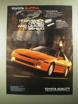 1988 Toyota Supra Ad - It Draws a Crowd, and Leaves it Behind - $14.99