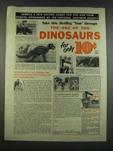 1960 The Audobon Nature Program Ad - The Age of the Dinosaurs - $14.99