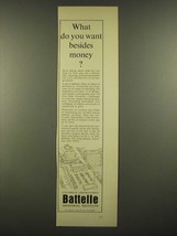 1966 Columbus Laboratories Battelle Memorial Institute Ad - What do You Want - $14.99