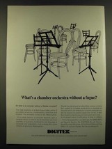 1966 Digitek Compiler Ad - What's a Chamber Orchestra without a Fugue? - $14.99