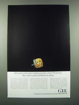 1966 GT&E Sylvania TV Ad - Color Tube Brightened the Whole Picture - $14.99