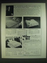 1985 The Company Store Down Comforters Ad - Square Stitch, Austrian, Gstaad  - $14.99