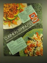 1988 Minute Rice Ad - Taco delight and chicken Divan recipes - $14.99