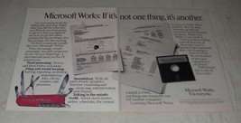 1988 Microsoft Works Software Ad - If It's Not One Thing, It's Another - $14.99