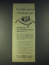 1958 Kodak Retinette Camera Ad - For that special Christmas gift - $14.99