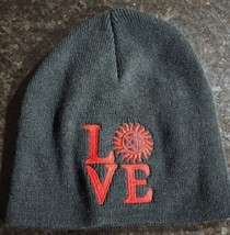Unisex Port & Company Supernatural Love Gray Red Logo Beanie Hat One Size - $50.00