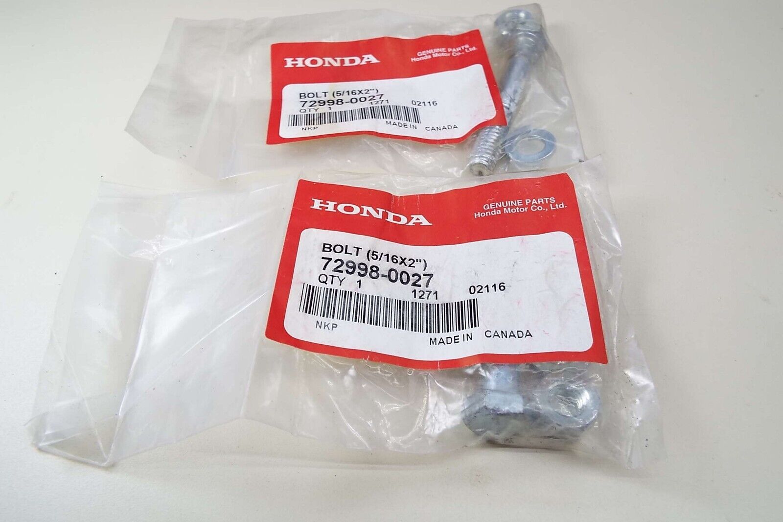 x2 HONDA RT5000 5013 5518 SB1013B A SB800A SNOW BLOWER 729980027 SHEAR