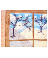 Winter from the Window: Quilted Art Wall Hanging - $340.00