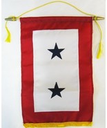  Service Banner (Two Star) -  12&quot; x 18&quot; Nylon Banner - $37.14