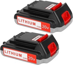 BLACK+DECKER 20V MAX Lithium Battery 1.3 Amp Hour 2-Pack (LBXR20B-2) 