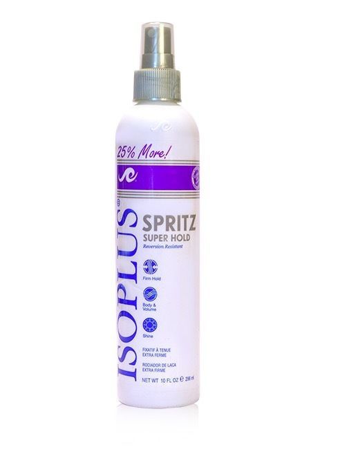 ISOPLUS SUPER HOLD SPRITZ 10 FL OZ. Gel, Mousse & Spray