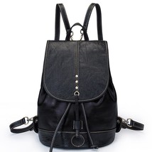 Retro Backpack Female Cowhide BackpaFor Women Travel Bag New Lady College Bags G - $171.09