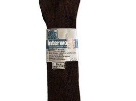 Vintage New Socks Interwoven Brown Spoiler Mid Calf 2960 Made in USA Sz 10-13 image 4