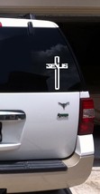 Jesus Cross Vinyl Decal Car Sticker Laptop Bible Lord Jesus - $5.88