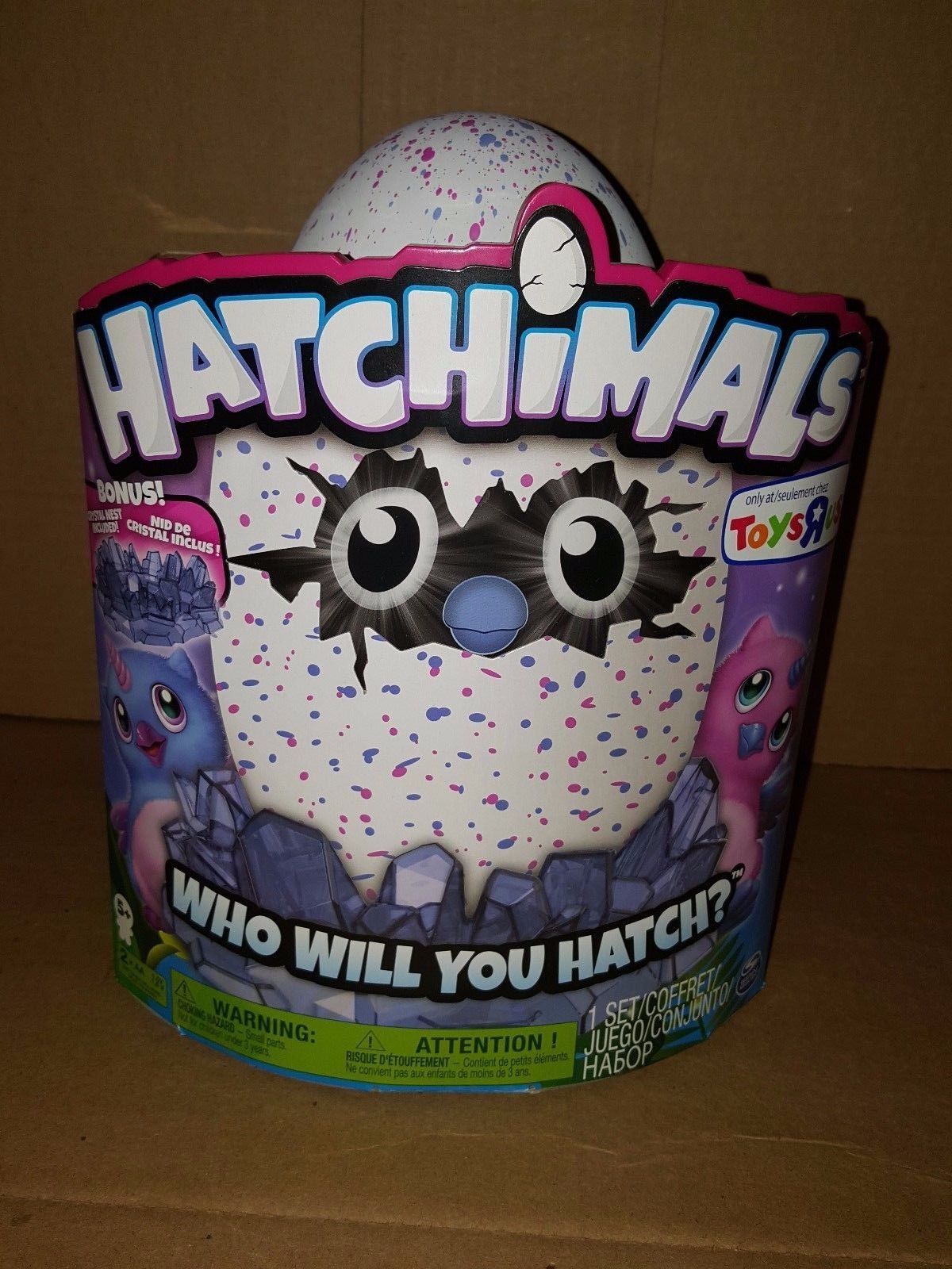  HatchiBabies Unikeets Plus Bonus Mini Hatchimal Surprise Hatching Unicorn  Egg with Interactive Pet Baby