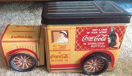 Coca-Cola Delivery Truck Collectible Tin With Movable Wheels (Coca-Cola,... - $11.29