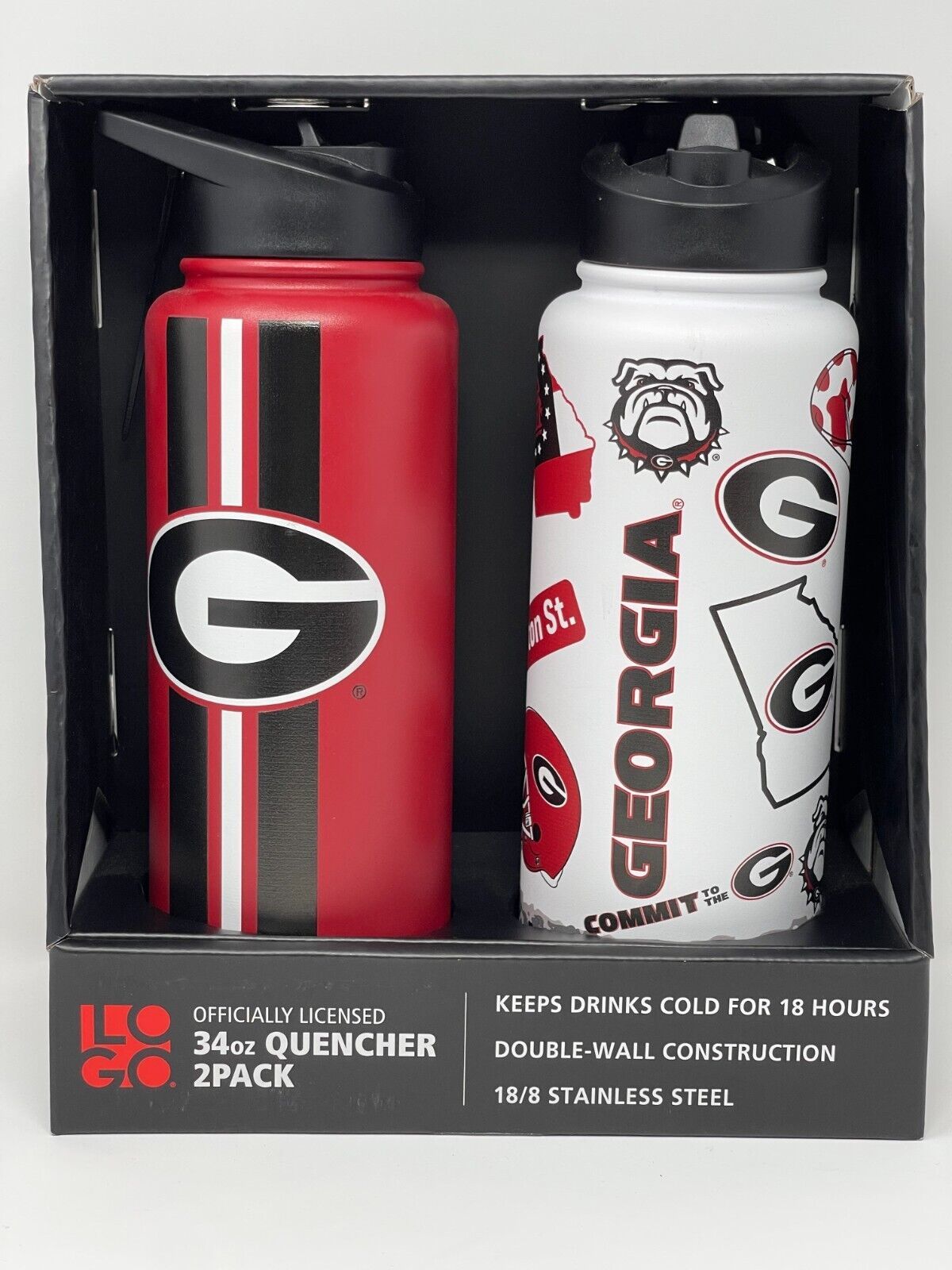 Gatorade -fl oz Stainless Steel Insulated Water Bottle (2-Pack) in the Water  Bottles & Mugs department at