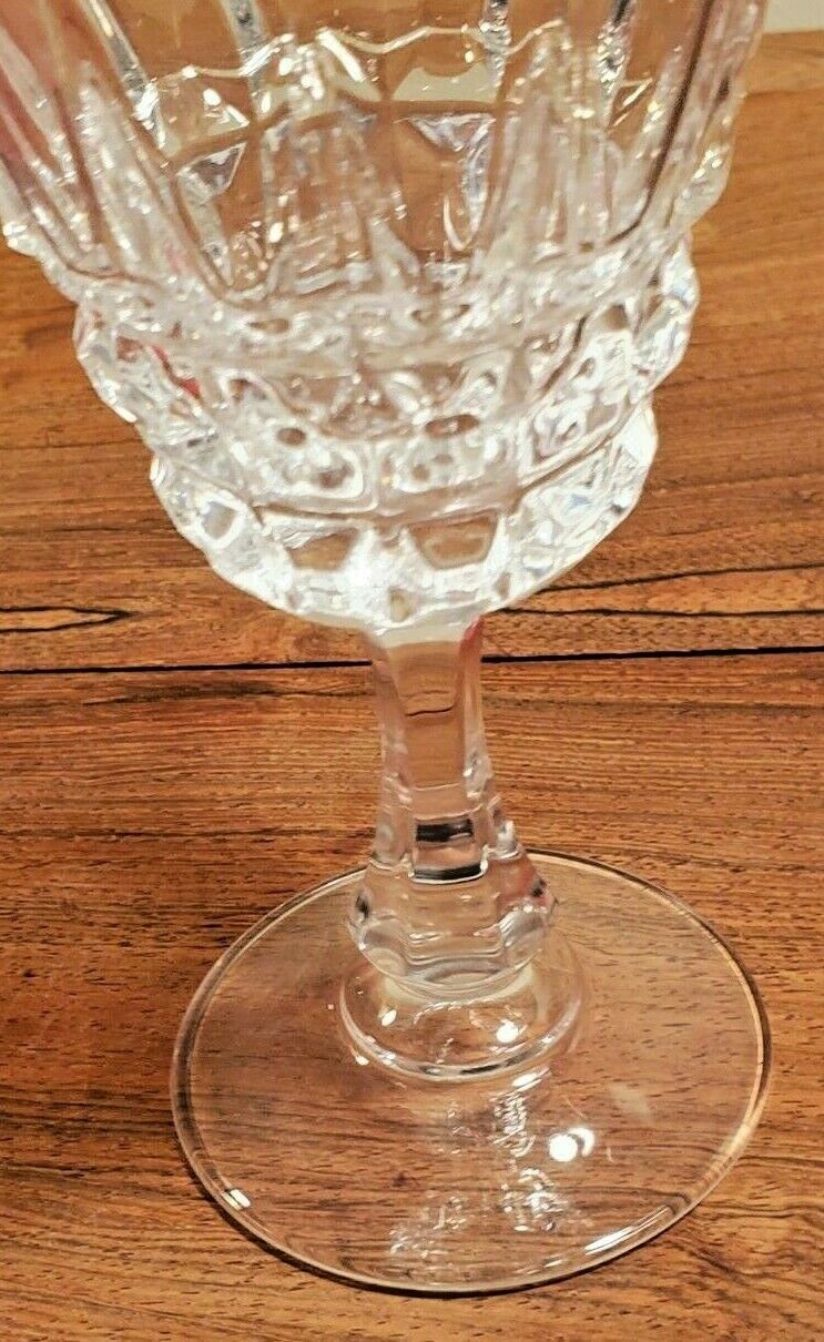 Cristal De France 24% Lead Crystal Small Wine Glasses 