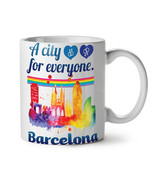 Gay Pride Love Barcelona NEW White Tea Coffee Mug 11 oz | Wellcoda - $15.99