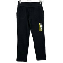 Youth Black Sweatpants Athletic Works Fleece Lined Pull On Knit Pants - $9.00