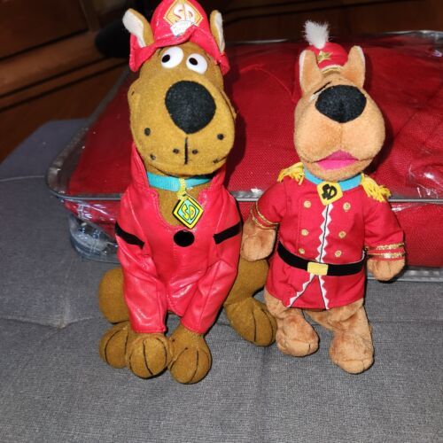 Vintage 1998 ScoobyDoo Nutcracker (marching band)& Fireman Plush