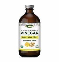 Flora Large Organic Apple Cider Vinegar Shots, Ginger &amp; Lemon Herbs, 17 ... - $35.31