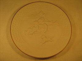 8" Ceramic Collector Plate Christmas 1985 Avon 24K Gold Child's Christmas [Y67] - $4.78