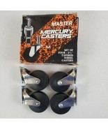 Master Mercury Casters D472-1/2 JH Set of Four 2-1/2&quot; Tapered Wheel Cast... - $21.99