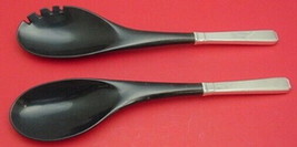 Craftsman by Towle Sterling Silver Salad Serving Set with Black Nylon 11 1/2" - $88.11