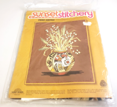 Sunset Stitchery 2288- INDIAN HERITAGE Vtg 1976 Crewel Embroidery Kit NE... - $19.99
