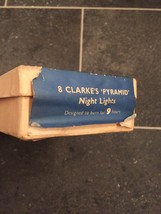 Complete Set of 8 Clarke’s “Pyramid” Night Lights (Candles)-RARE in original box image 3