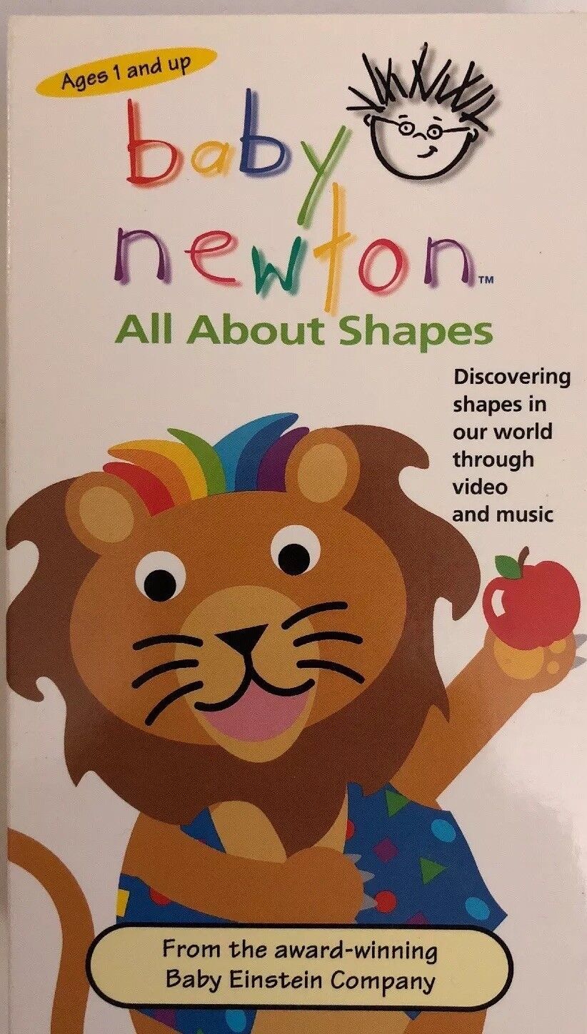 Baby Einstein BABY NEWTON-Discovering Shapes VHS 2002 Disney-RARE ...