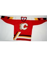 VTG Starter Calgary Flames Hockey Home Red NHL Jersey 1995 - 1998 Adult ... - $198.55