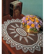2X Oval Mat &amp; Tiny Basket Crochet DOILY Patterns - $6.50