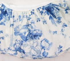 Ralph Lauren Elsa Blue Floral Ruffled Queen Bed-Skirt - $170.00