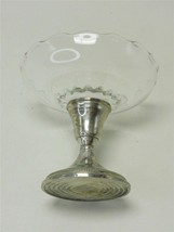 Beautiful Vintage B-I Weighted Sterling Silver Compote Glass Bowl - $47.49